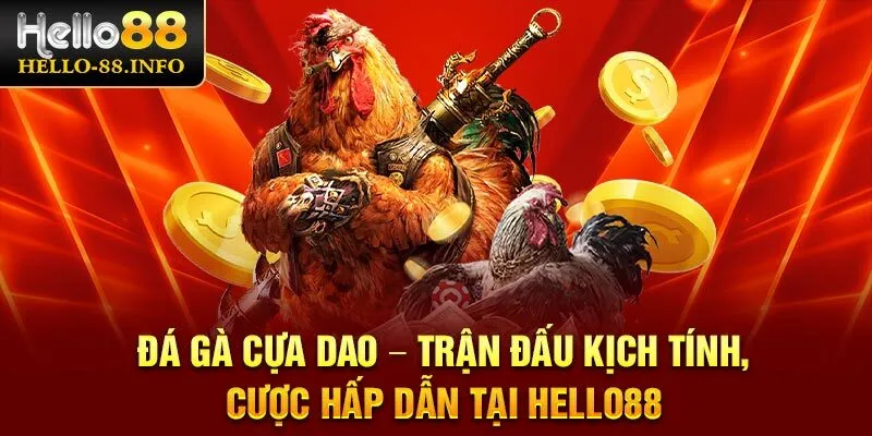 Đá Gà Cựa Dao – Trận Đấu Kịch Tính, Cược Hấp Dẫn Tại Hello88