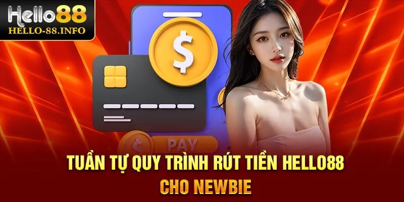 Tuần tự quy trình rút tiền Hello88 cho newbie