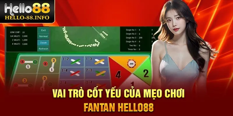 Vai trò cốt yếu của mẹo chơi Fantan Hello88